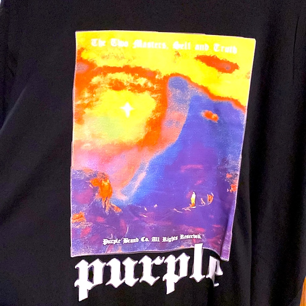 Brand new purple brand size XL black with purple